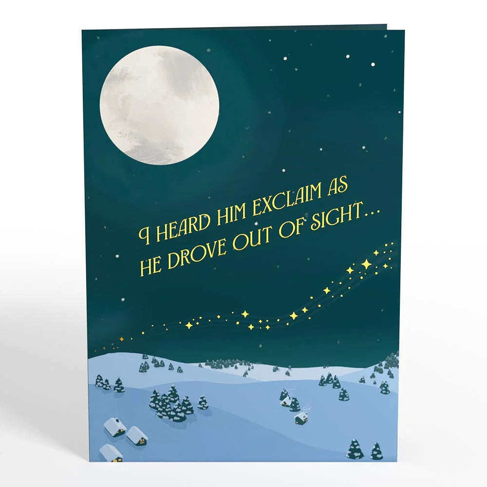 Lovepop Night Sky Santa Sleigh Pop-Up Card