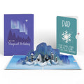 Lovepop Winter Borealis Scene Pop-Up Card and Sentiment Set for Dad