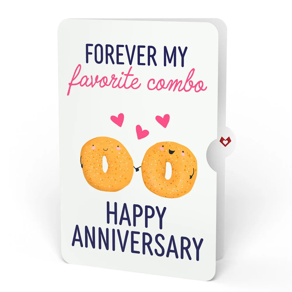 Lovepop You Are My Everything Bagel Anniversary Pop-Up Card and Sentiment Set for Partner Plate