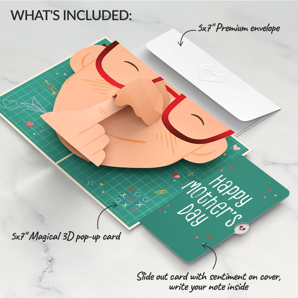 Lovepop Pick You Every Time Mother’s Day Pop-Up Card and Sentiment Set Glass