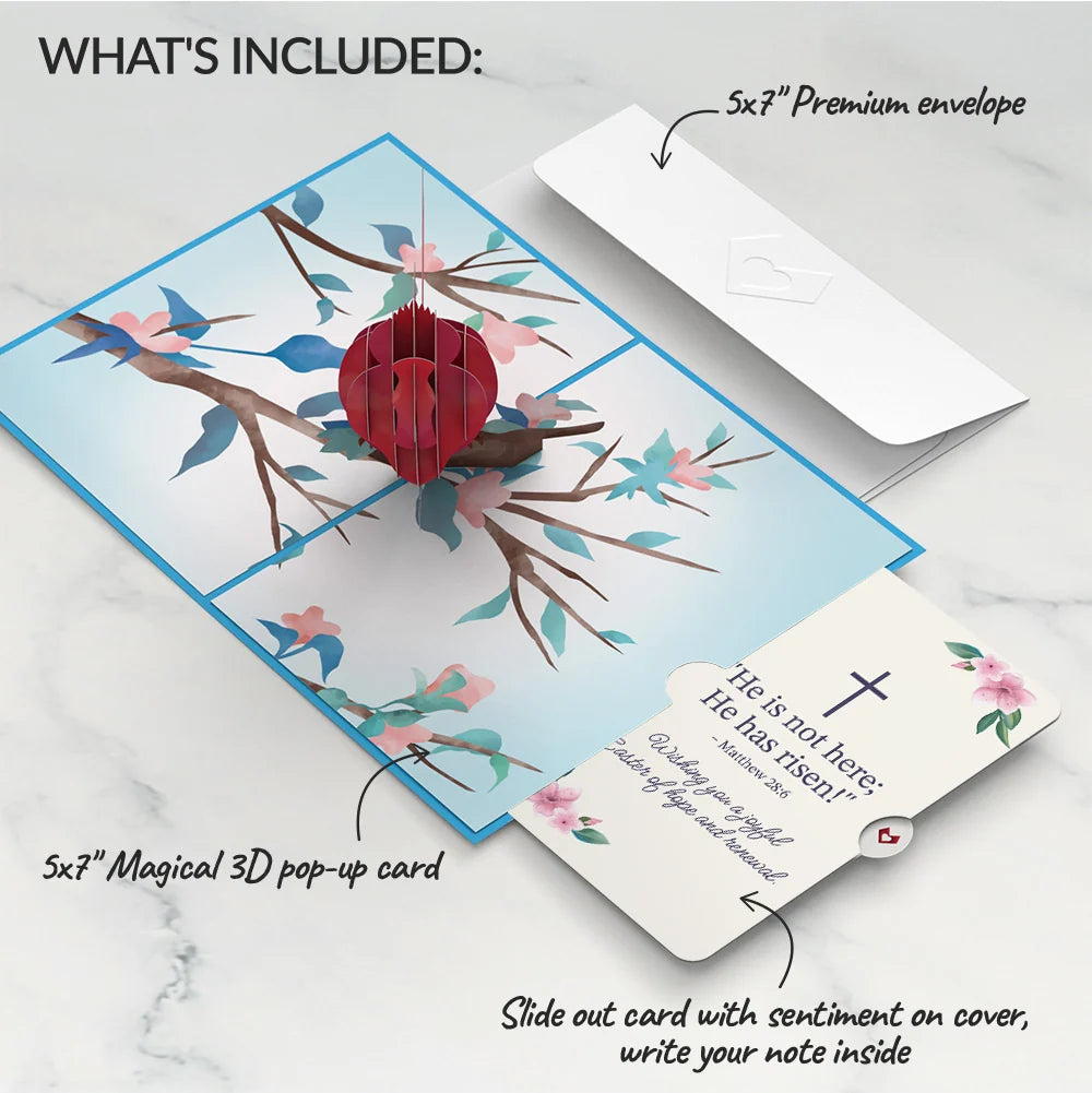 Lovepop Love Cardinal Easter Pop-Up Card and Sentiment Set