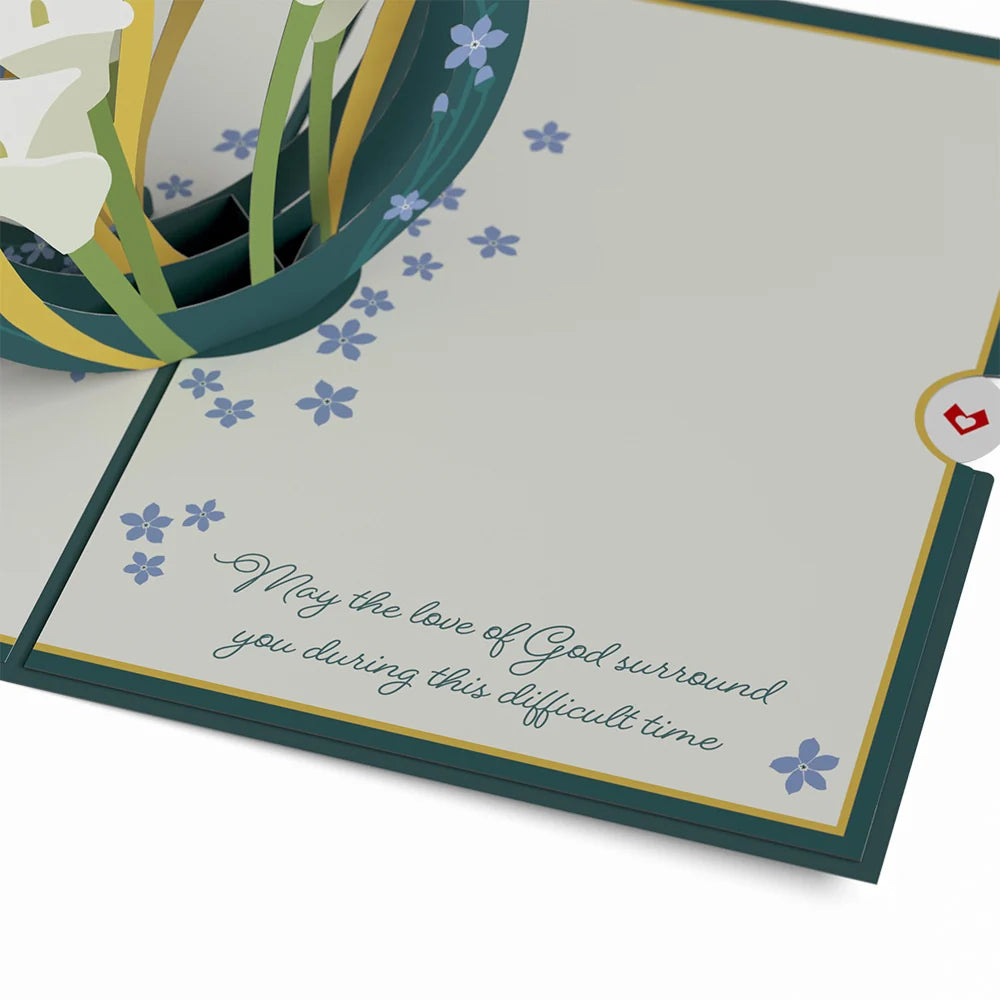 Lovepop Deepest Sympathy Pop-Up Card & Bouquet Bundle