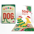 Lovepop Feliz Naughty Dog Christmas Pop-Up Card and Sentiment Set for Son