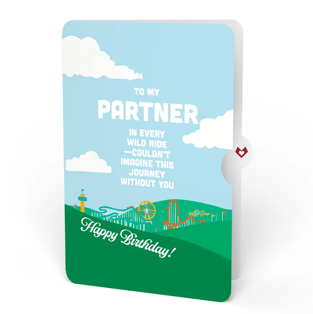 Lovepop Over the Hill Birthday Pop-Up Card and Sentiment Set for Partner