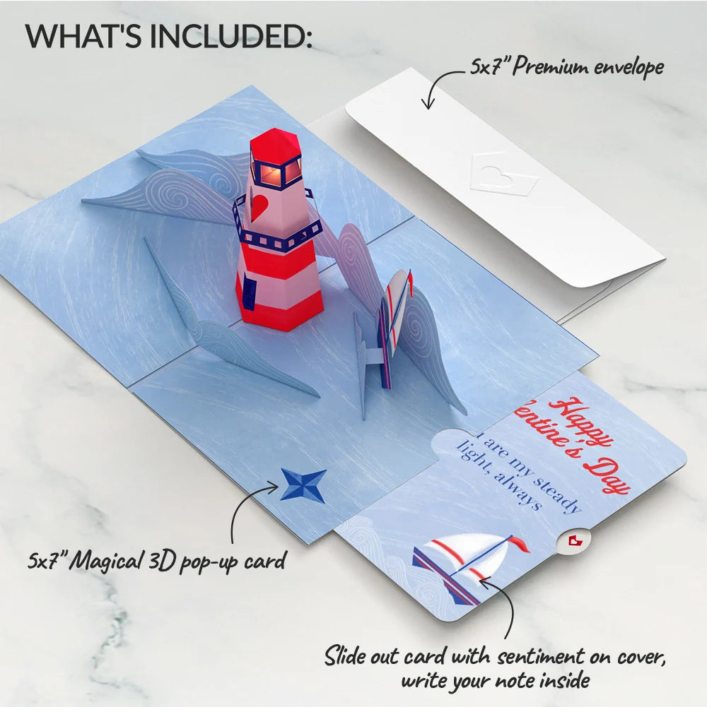 Lovepop Light of My Life Valentine Light-Up Pop-Up Card and Sentiment Set