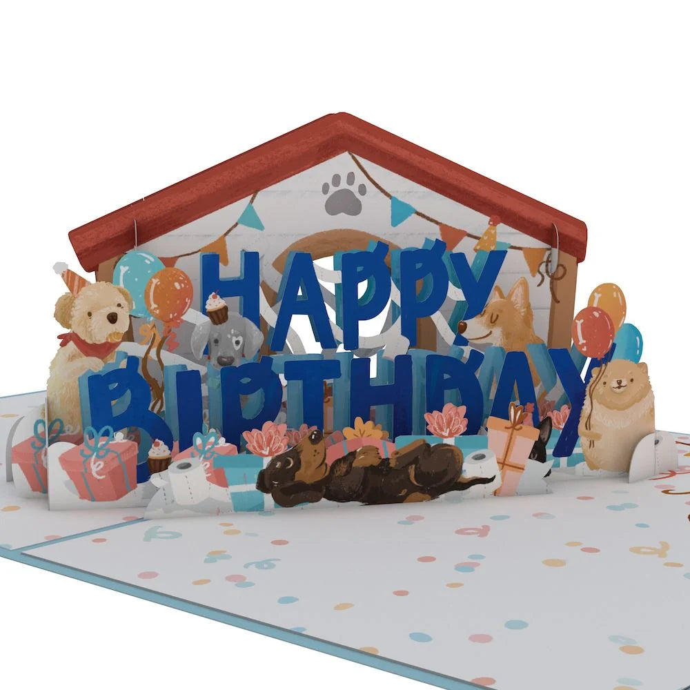 Lovepop Happy Birthday Dogs Pop-Up Card and Sentiment Set for Dad