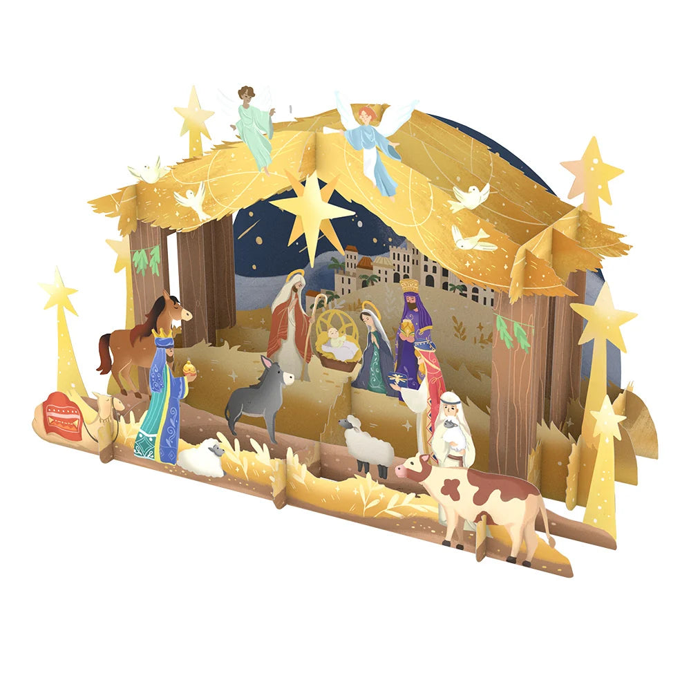 Lovepop Nativity Christmas Giant Pop-Up Gift and Sentiment Set