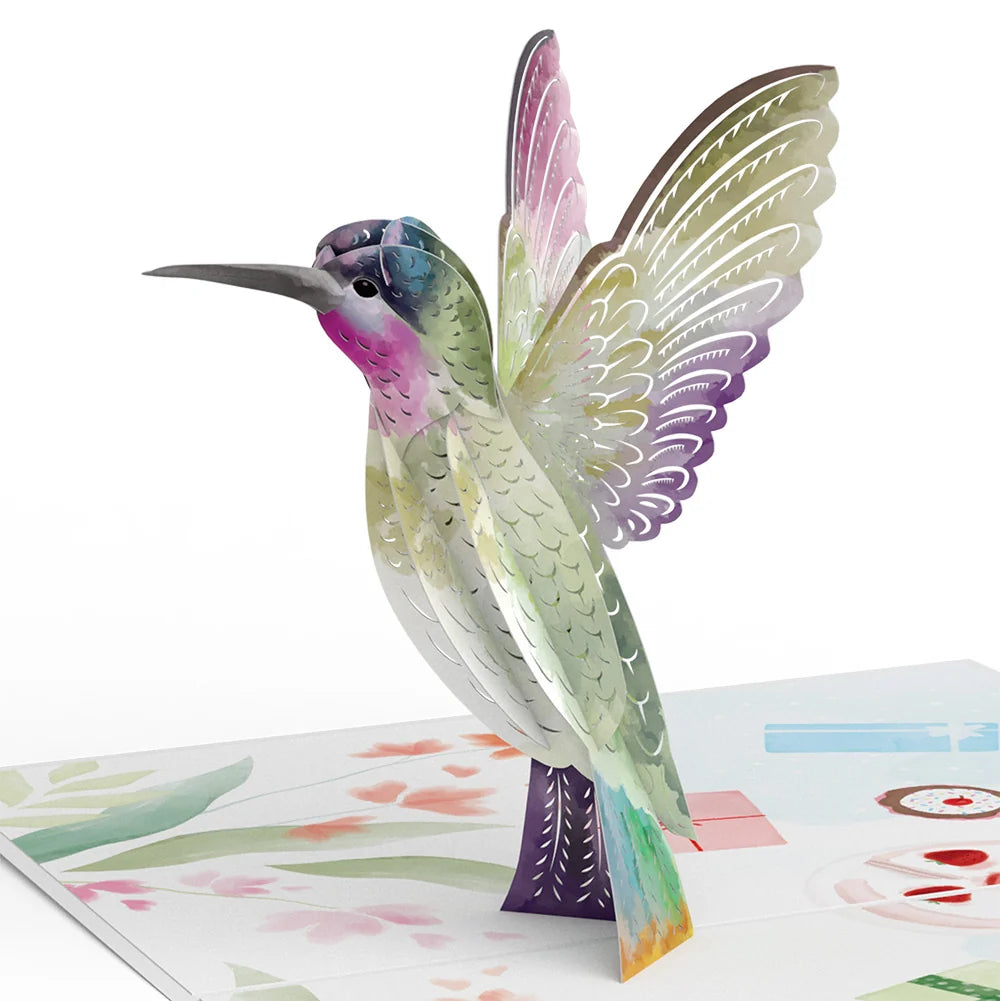 Lovepop Hummingbird Belated Birthday Pop-Up Card and Sentiment Set