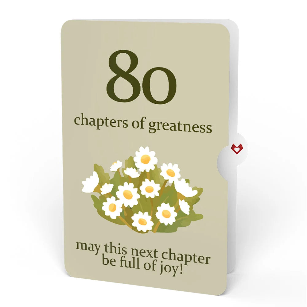 Lovepop Cheers to a New Chapter 80th Birthday Pop-Up Card and Sentiment Set