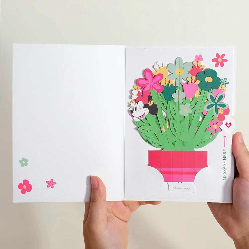 Lovepop Disney’s Minnie Mouse Birthday Wishes Card with Mini Bouquet