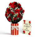 Lovepop Romantic Red Roses Eres El Amor De Mi Vida Valentine Bouquet and Sentiment Set Vase