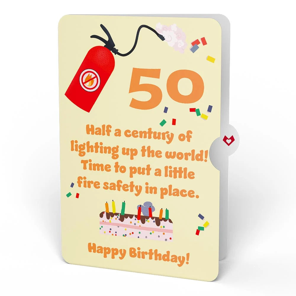 Lovepop Holy Smokes You’re Old 50th Birthday Pop-Up Card and Sentiment Set Candle
