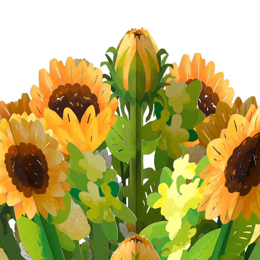 Lovepop Daisy Greetings Plushpop Card and Bouquet Bundle