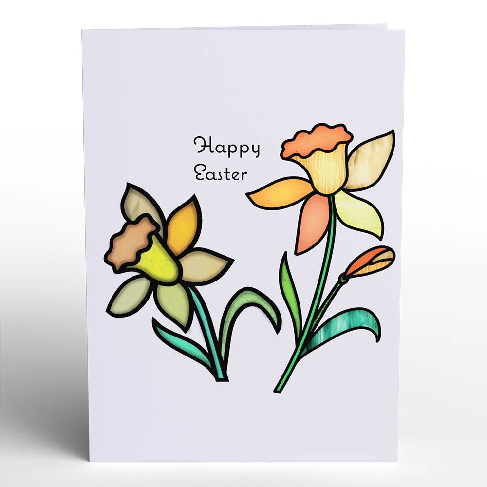 Lovepop Happy Easter Daffodil Suncatcher Card