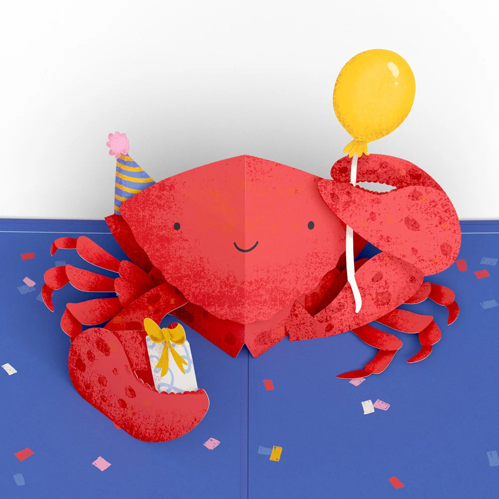 Lovepop Snappy Birthday Crab Pop-Up Card