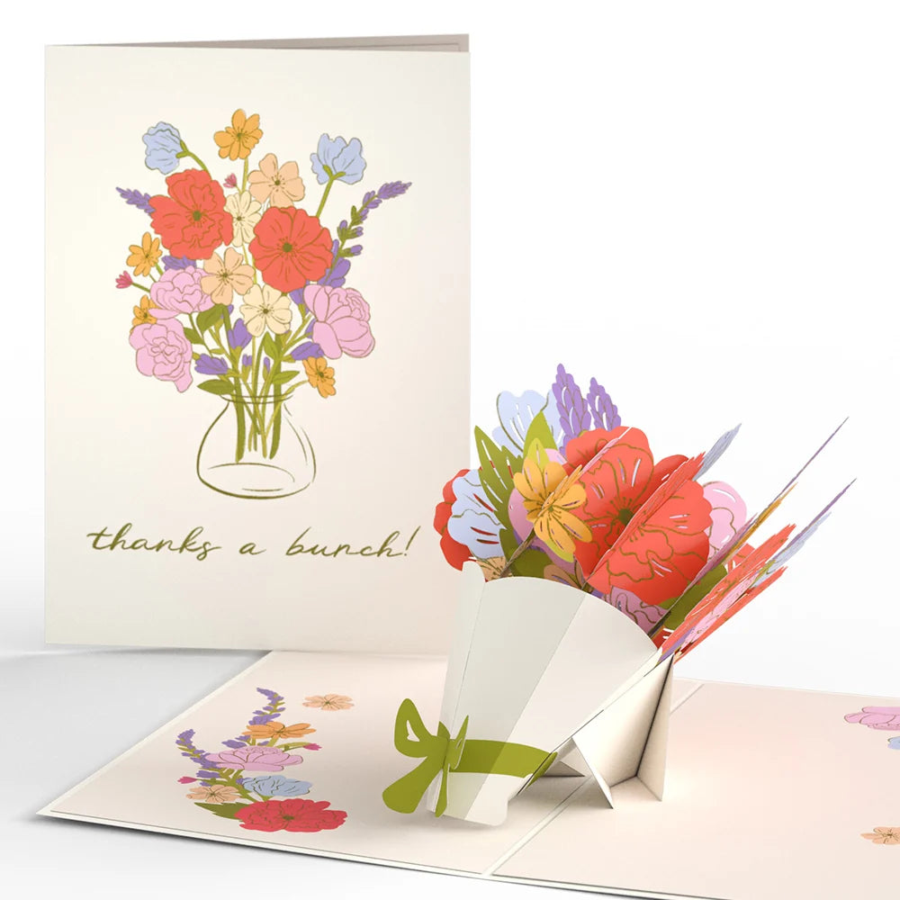 Lovepop Thanks a Bunch Bouquet Pop-Up Card