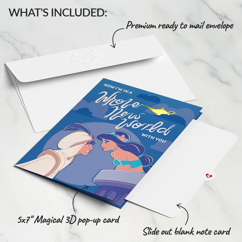 Lovepop Disney’s Aladdin Whole New World Pop-Up Card