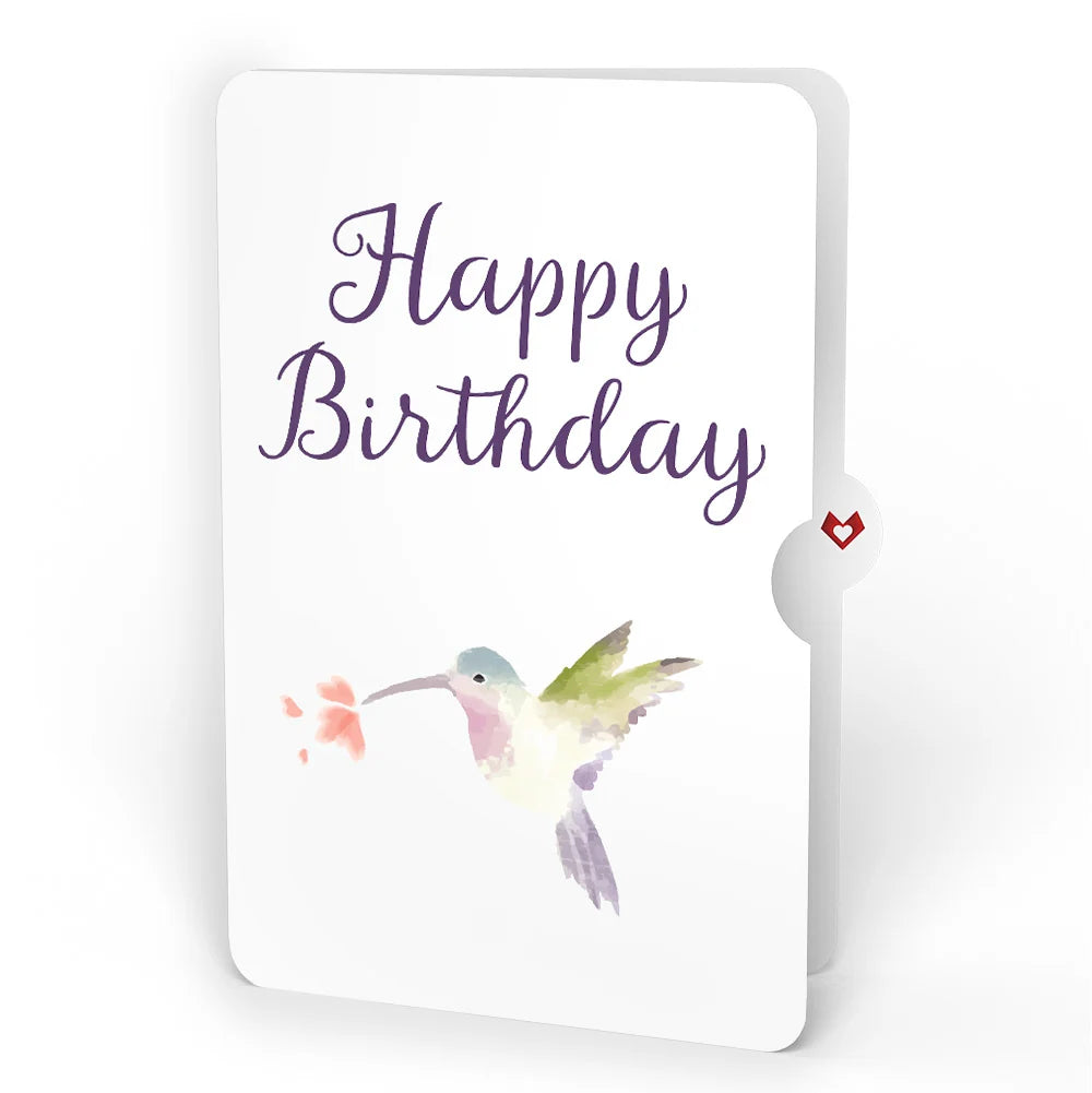 Lovepop Love in Bloom Hummingbird Birthday Pop-Up Card and Hummingbird Kisses Sentiment Set