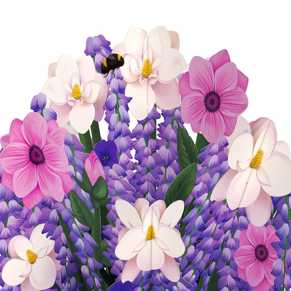 Lovepop Wisteria Birthday Bouquet and Virgo Zodiac Sentiment Set Cream