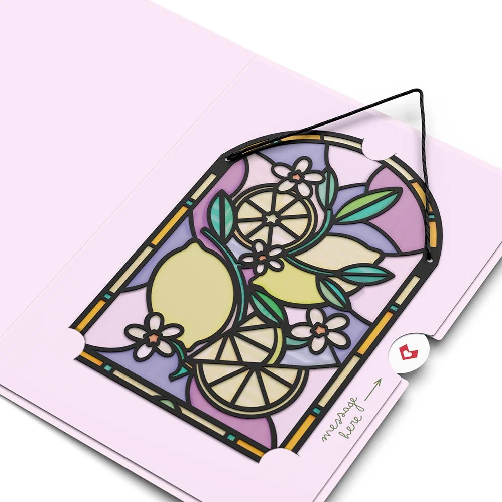 Lovepop Have The Zest Birthday Suncatcher Card & Pop-Up Bouquet Bundle