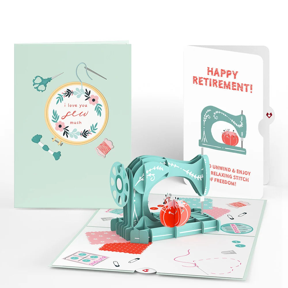 Lovepop Love You Sew Much Retirement Pop-Up Card and Sentiment Set