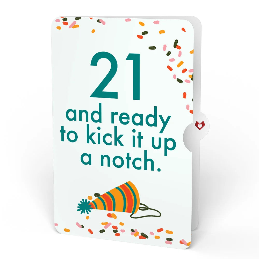 Lovepop Kick Ass Birthday Pop-Up Card and 21st Kick It Up Sentiment Set