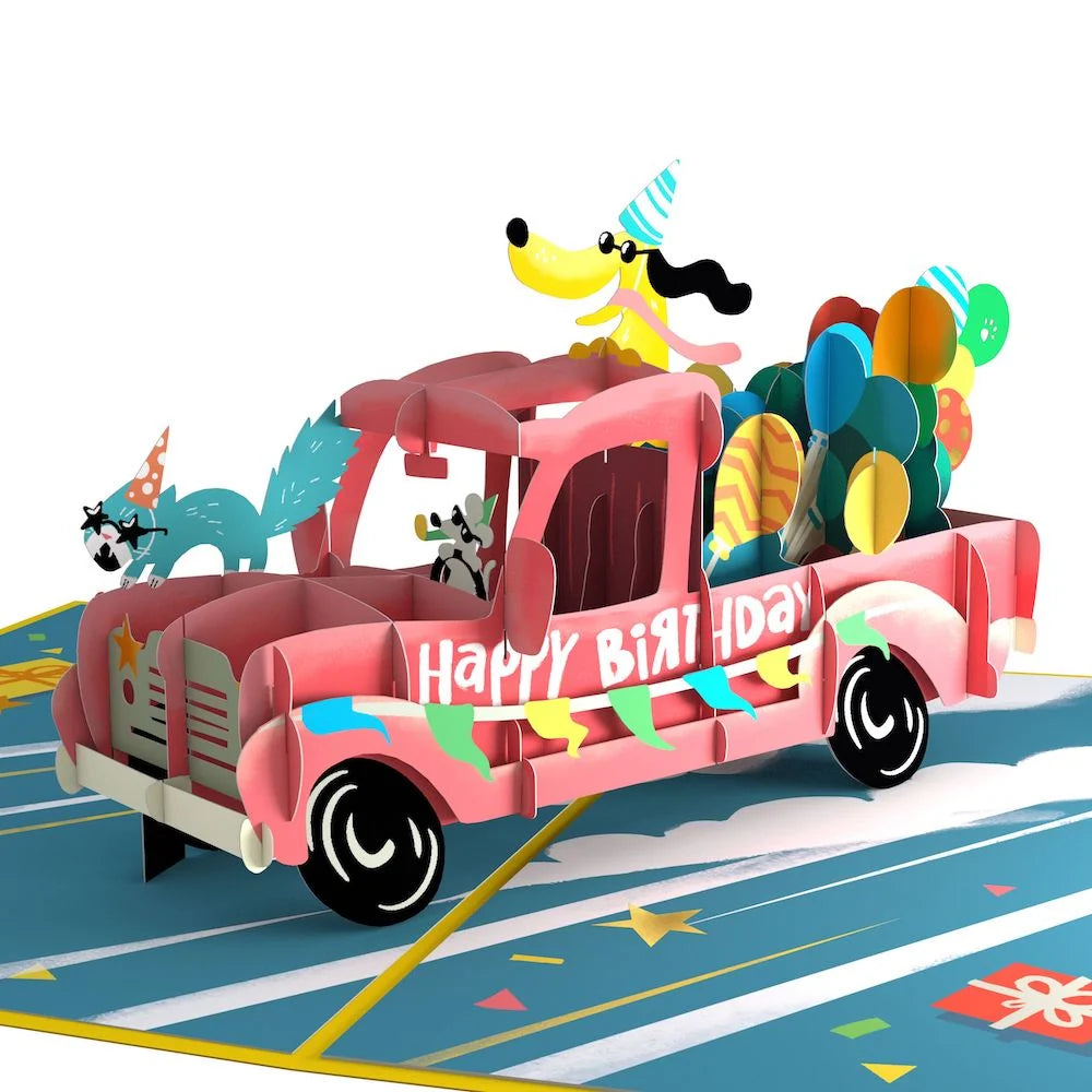 Lovepop 50th Birthday Truck Pop-Up Card and Sentiment Set