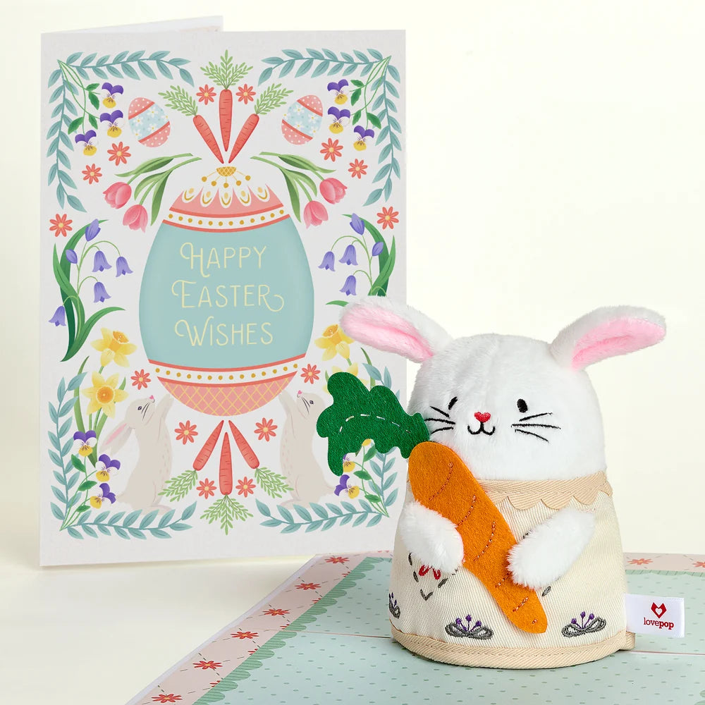 Lovepop ‘Happy Easter Wishes’ Bunny Plushpop Card