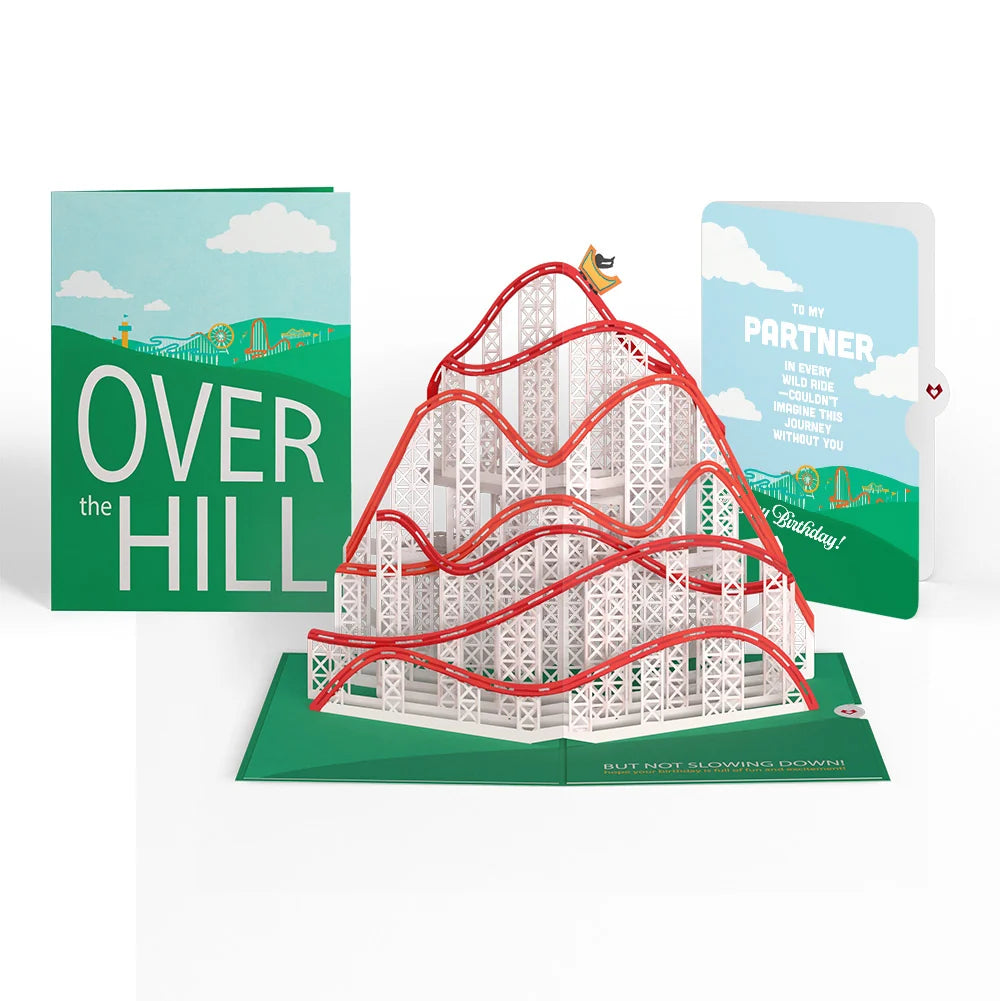 Lovepop Over the Hill Birthday Pop-Up Card and Sentiment Set for Partner