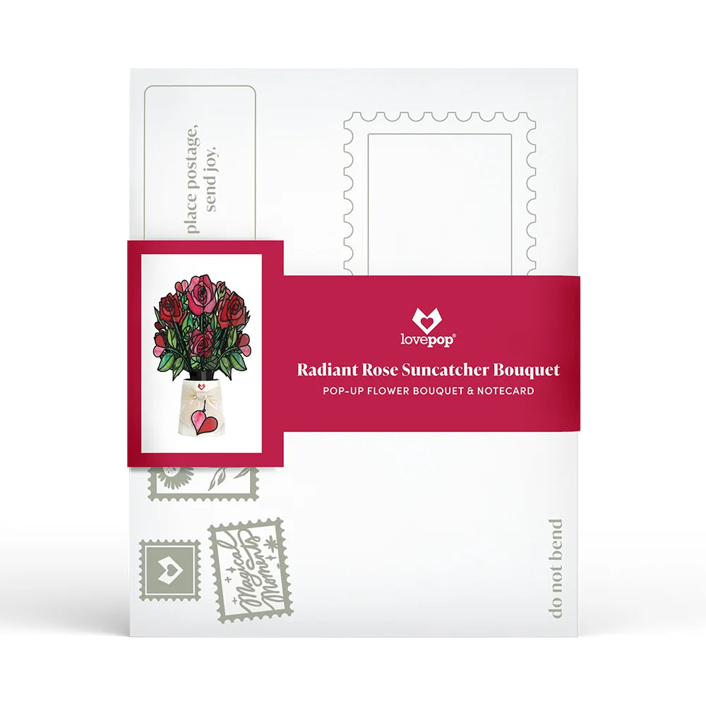 Lovepop Love Rollercoaster Pop-Up Card & Suncatcher Bouquet Bundle