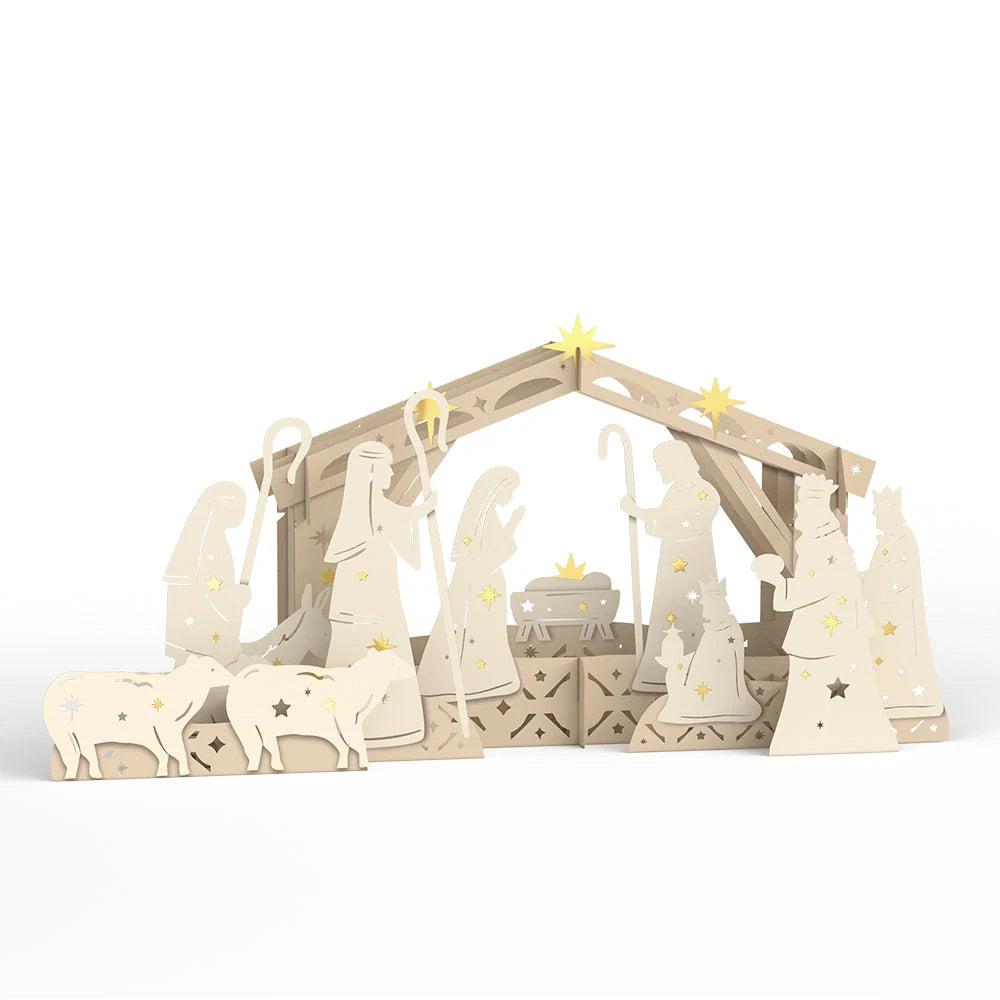 Lovepop Elegant Nativity Decor Giant Pop-Up Gift