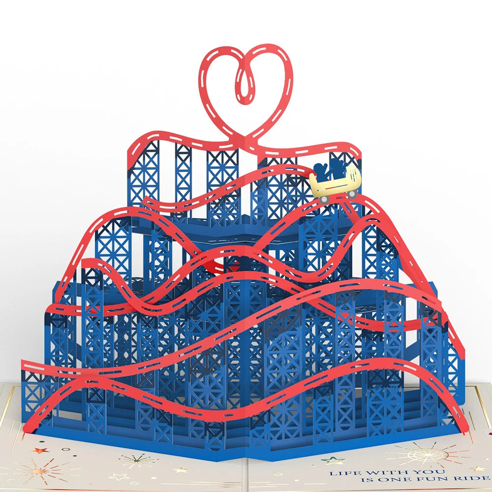 Lovepop Love Rollercoaster Pop-Up Card and Valentine Sentiment Set