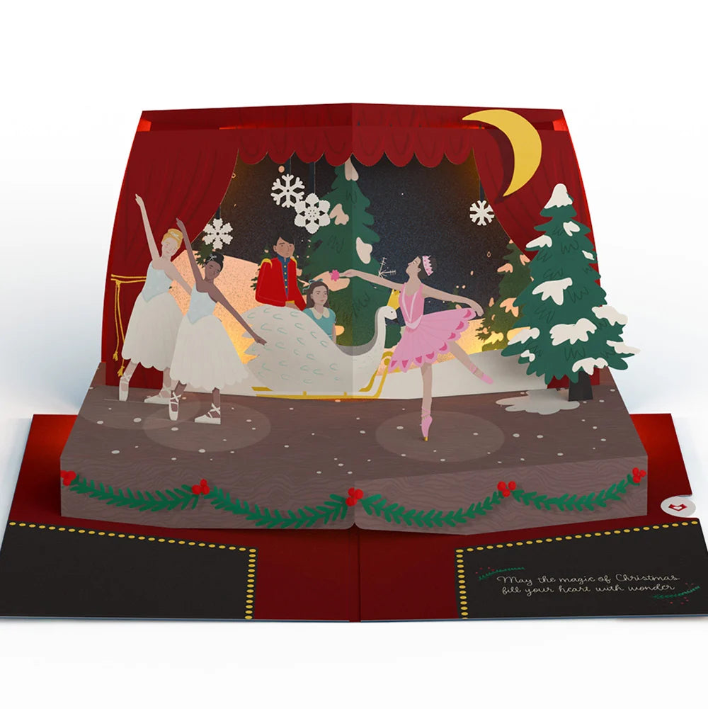 Lovepop The Nutcracker Christmas Magic Music and Lights Pop-Up Card and Sentiment Set for Sister Candle