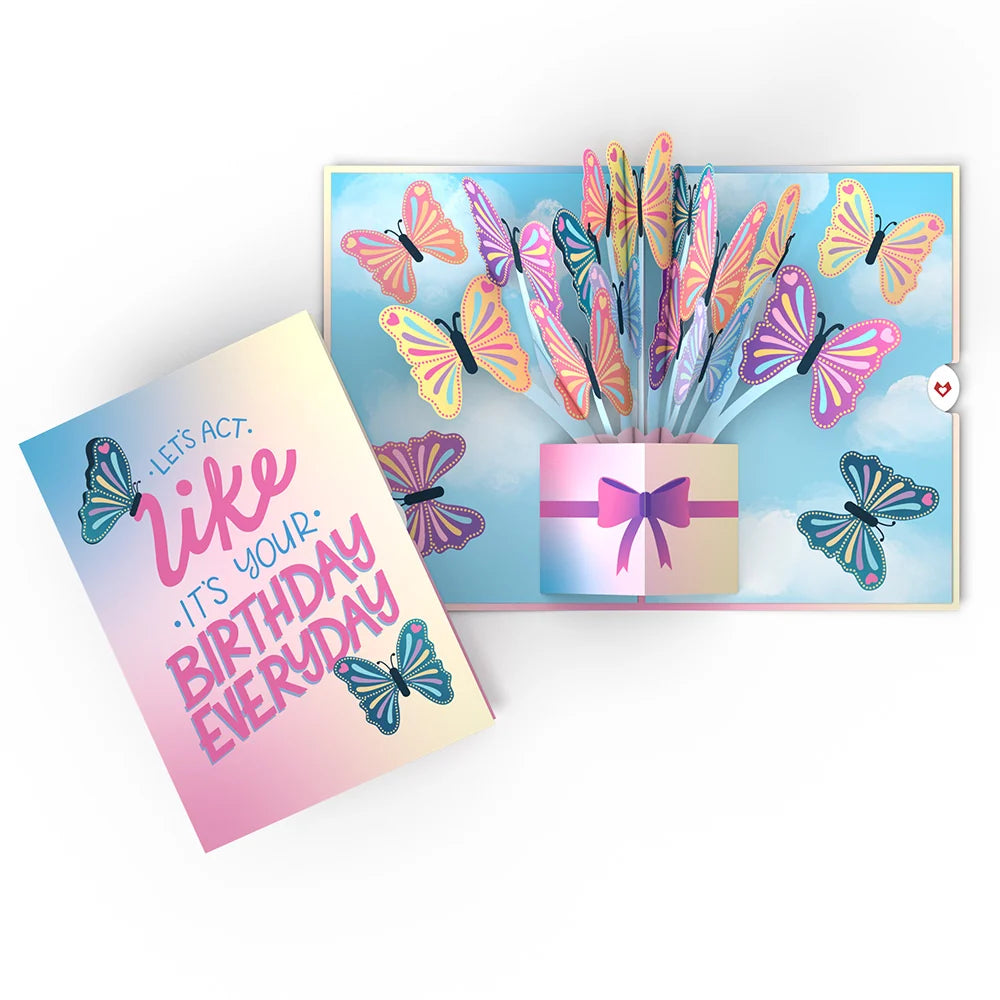 Lovepop Act Like It’s Your Birthday Butterflies Pop-Up Card