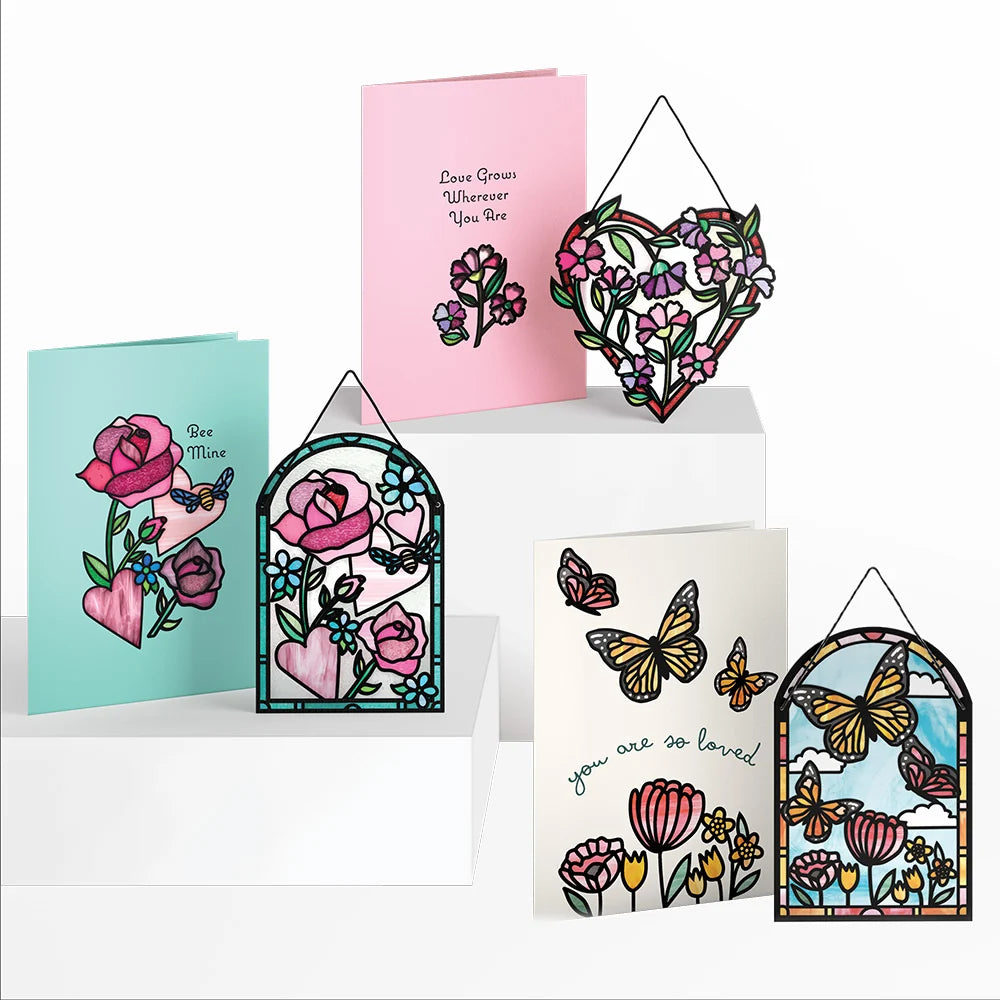 Lovepop Lovely Blooms Suncatcher Card 3-Pack