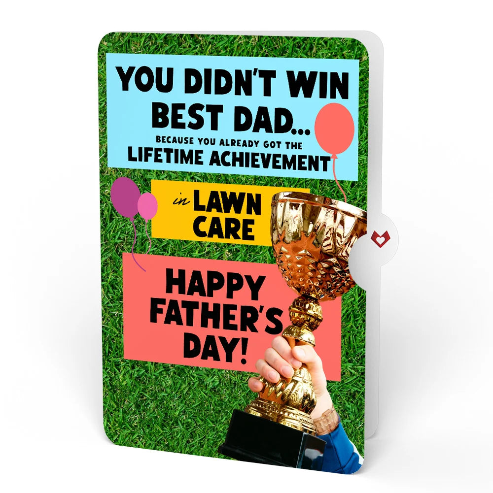 Lovepop Grill Master Father’s Day Bouquet and Trophy Lawn Care Sentiment Set