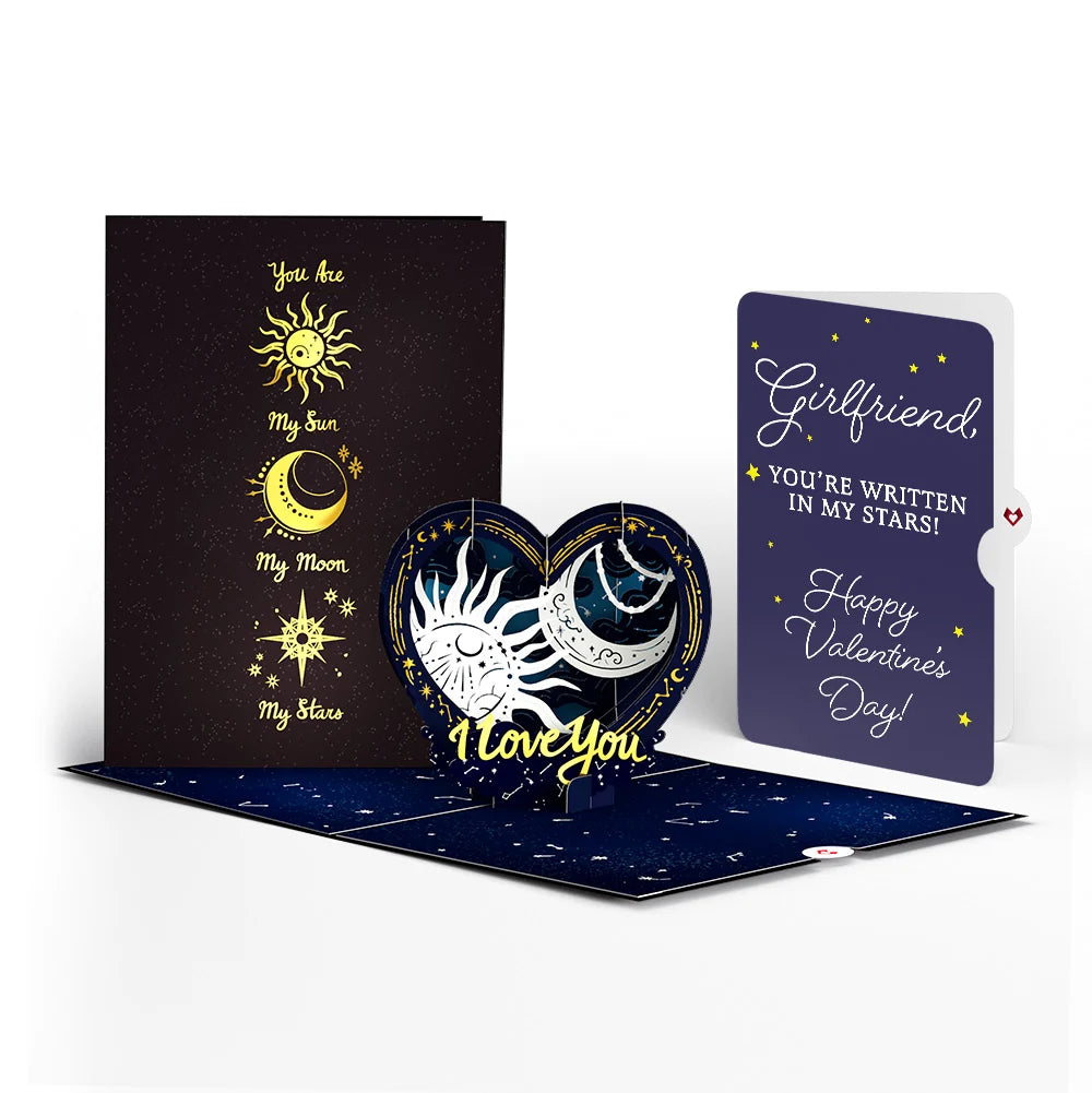 Lovepop Celestial Love Pop-Up Card and Sentiment Set for Girlfriend