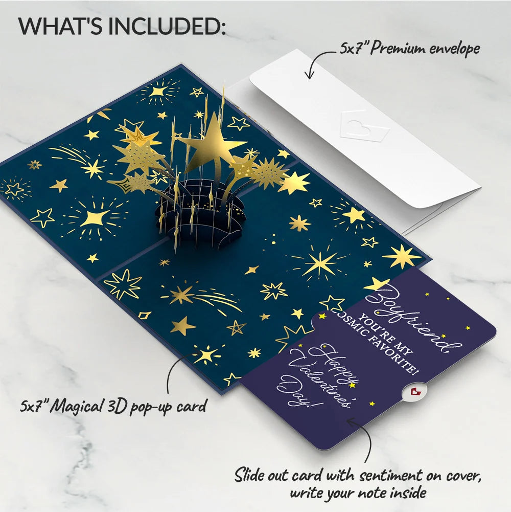 Lovepop You’re a Star Valentine Pop-Up Card and Sentiment Set for Boyfriend