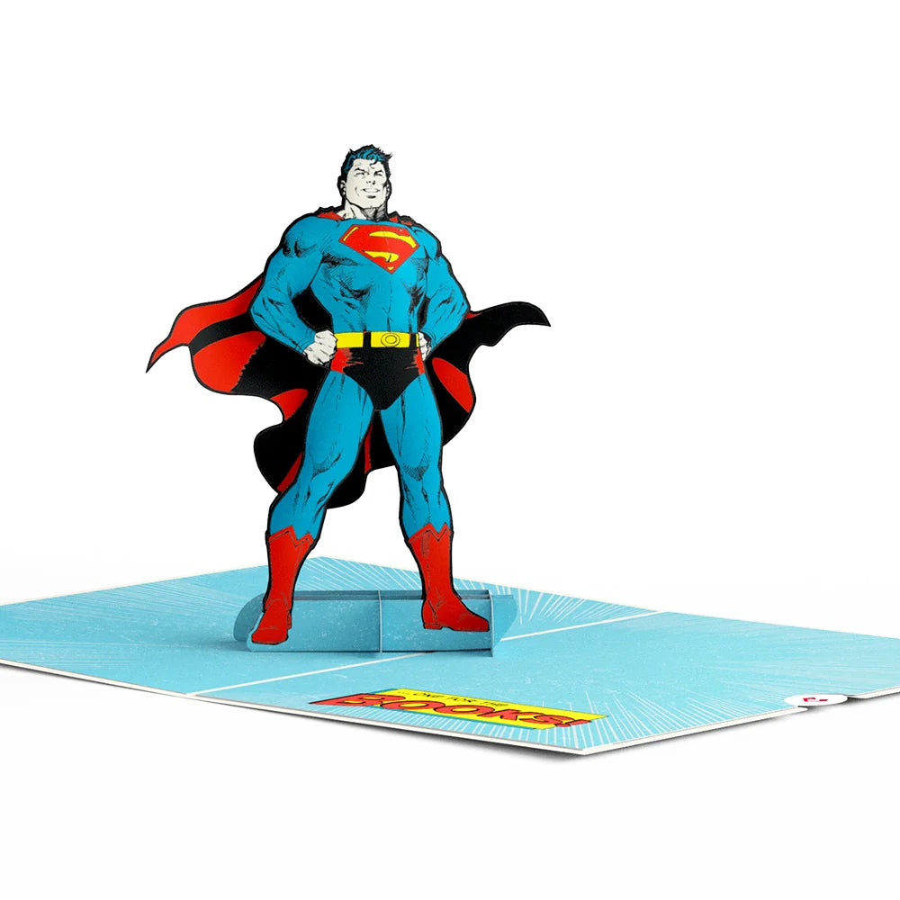 Lovepop Superman Comic Book Birthday Pop-Up Card