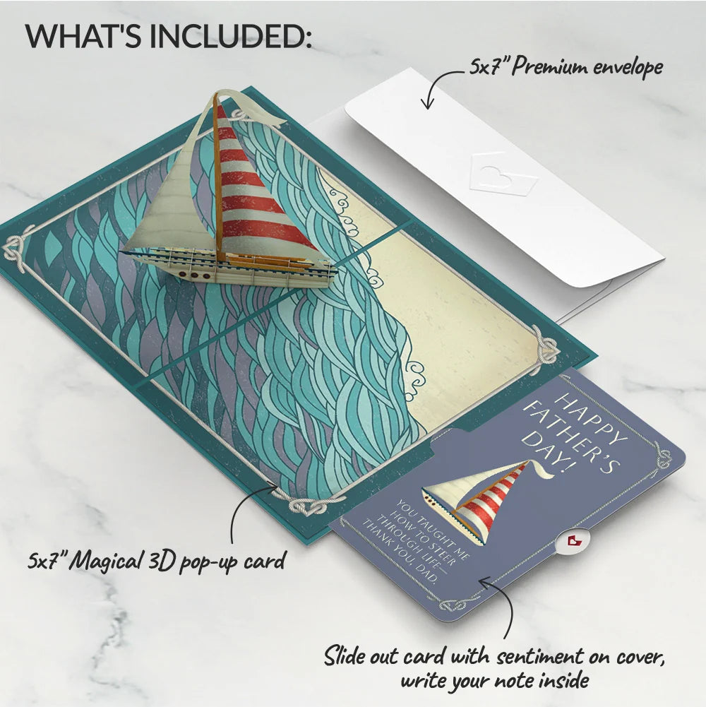 Lovepop Sailboat on the Horizon Father’s Day Pop-Up Card and Sentiment Set