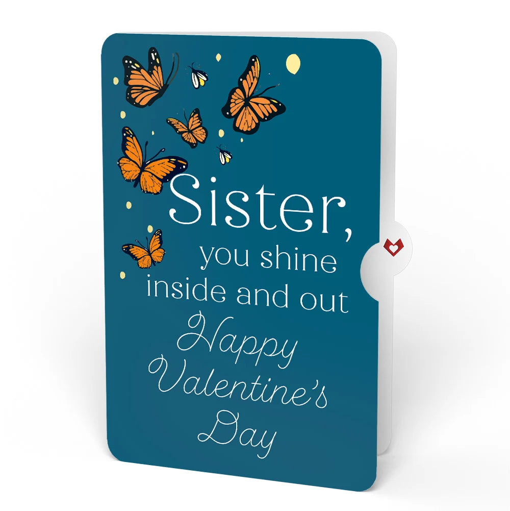 Lovepop Thinking of You Butterfly Jar Valentine Light-Up Pop-Up Card and Sentiment Set for Sister