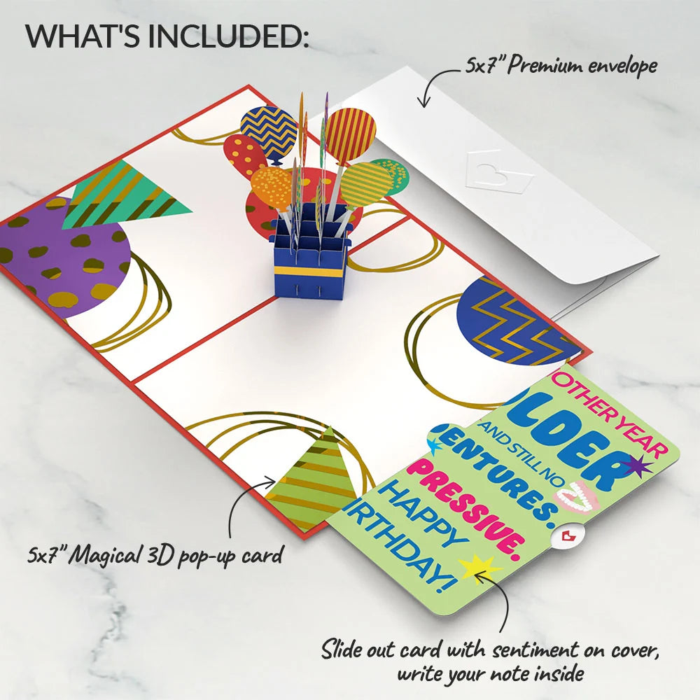 Lovepop Happy Birthday Balloons Pop-Up Card and Sentiment Set