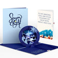 Lovepop Season of Light Winter Village Light-Up Pop-Up Card and Christmas Sentiment Set for Son Cream
