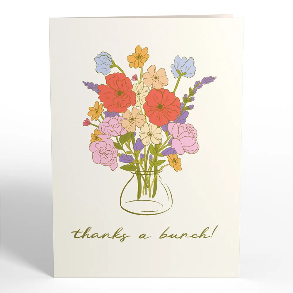 Lovepop Thanks a Bunch Bouquet Pop-Up Card