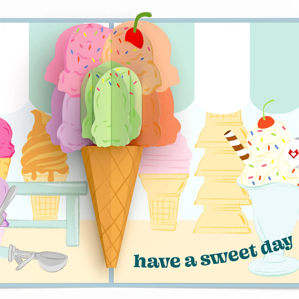 Lovepop Sweet Day Ice Cream Pop-Up Card