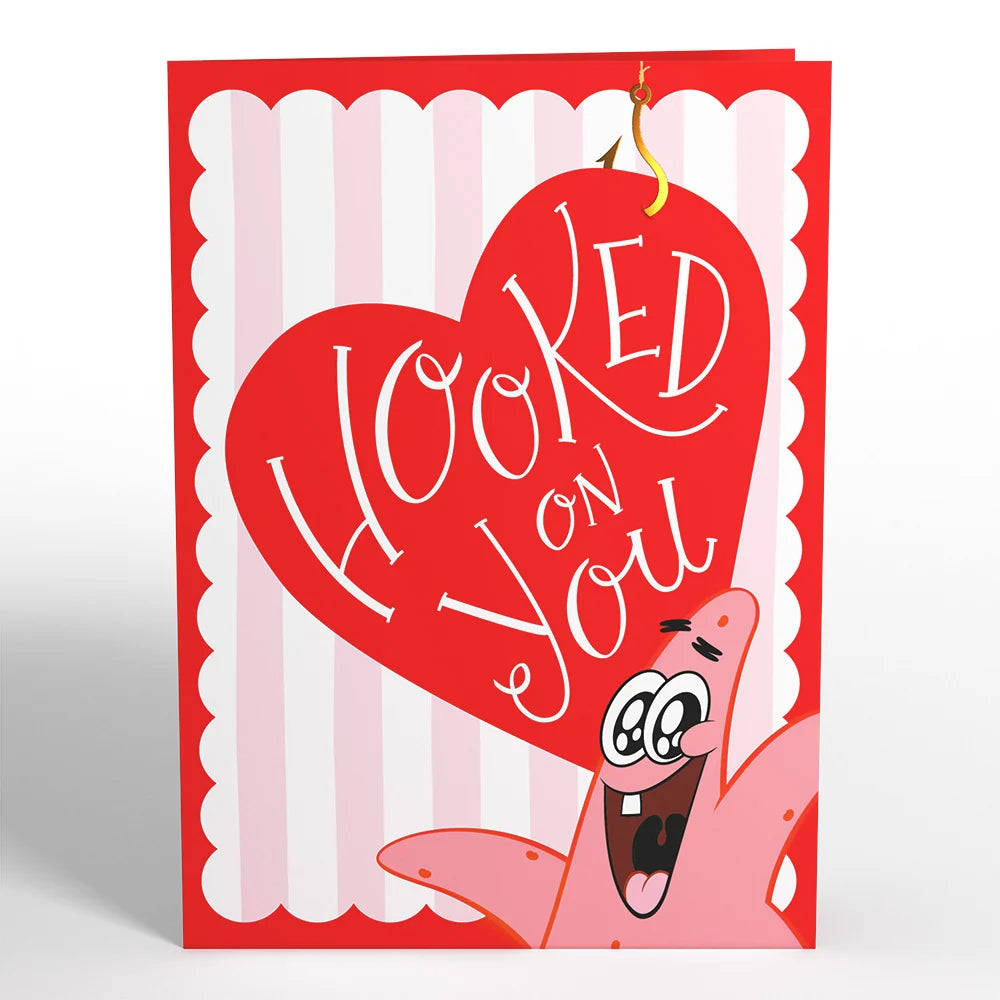 Lovepop SpongeBob SquarePants Patrick Star Hooked On You Pop-Up Card