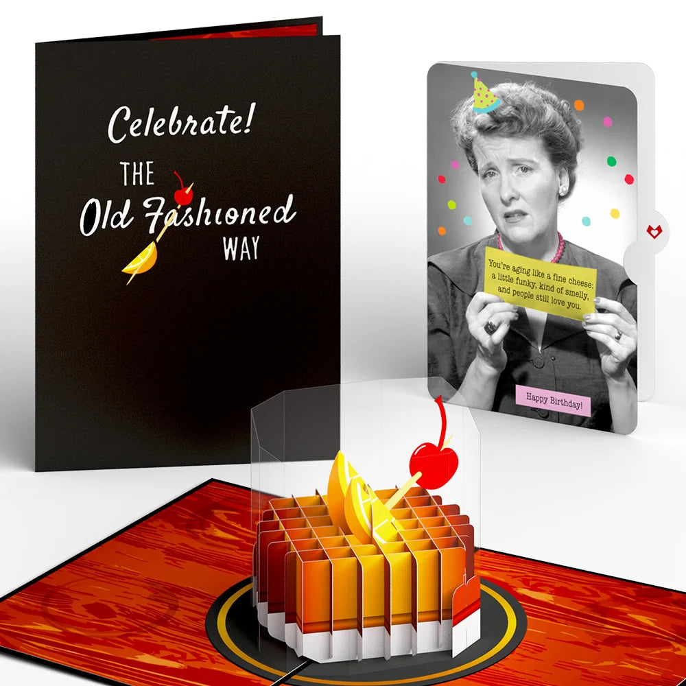 Lovepop Old Fashioned Birthday Pop-Up Card and Sentiment Set