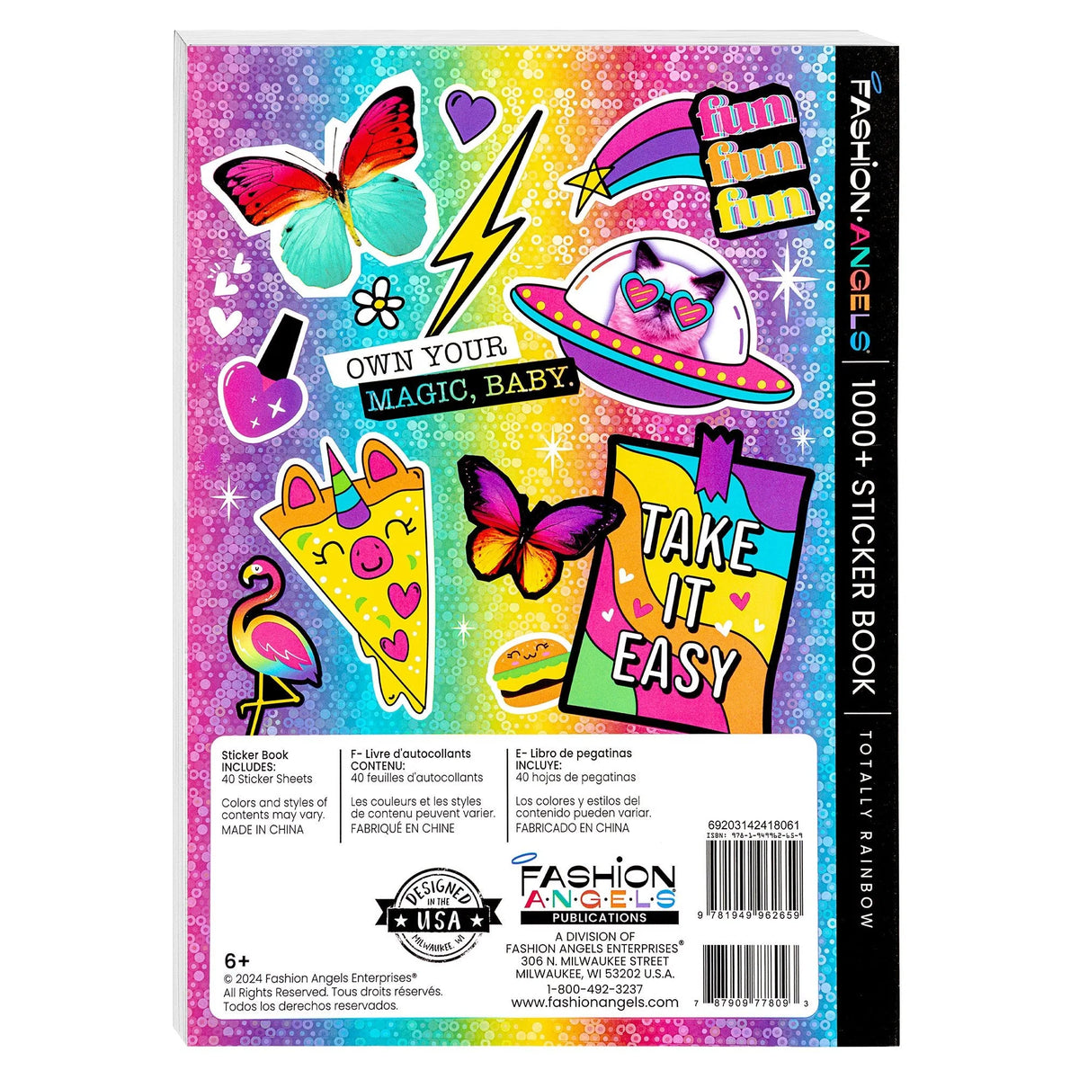 1000+ Totally Rainbow Super Colourful Stickers Cream